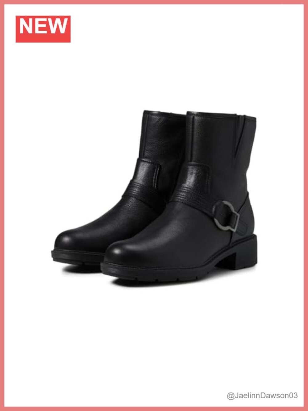 Clarks Women's Hearth Cross Mid-Calf Chelsea Boots Faux Leather Zip Closure